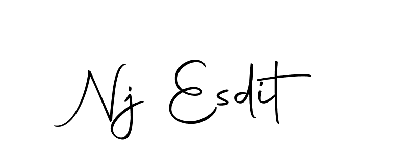 How to make Nj Esdit signature? Autography-DOLnW is a professional autograph style. Create handwritten signature for Nj Esdit name. Nj Esdit signature style 10 images and pictures png