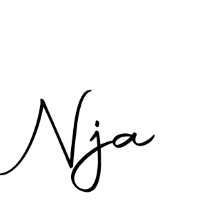 The best way (Autography-DOLnW) to make a short signature is to pick only two or three words in your name. The name Nja include a total of six letters. For converting this name. Nja signature style 10 images and pictures png