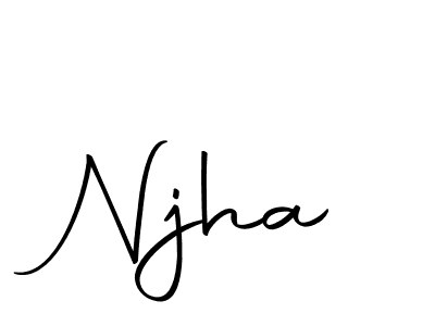 How to make Njha signature? Autography-DOLnW is a professional autograph style. Create handwritten signature for Njha name. Njha signature style 10 images and pictures png