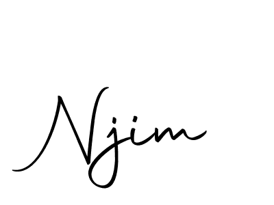 Create a beautiful signature design for name Njim. With this signature (Autography-DOLnW) fonts, you can make a handwritten signature for free. Njim signature style 10 images and pictures png