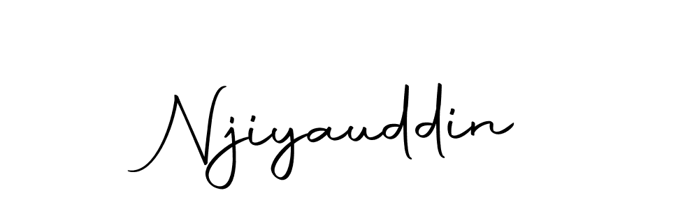 Use a signature maker to create a handwritten signature online. With this signature software, you can design (Autography-DOLnW) your own signature for name Njiyauddin. Njiyauddin signature style 10 images and pictures png