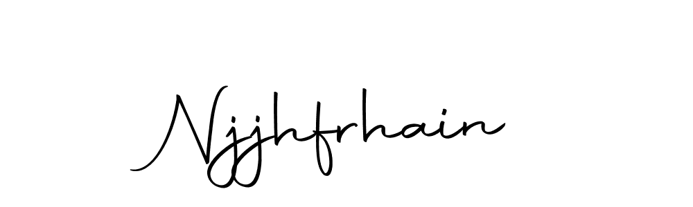 Make a beautiful signature design for name Njjhfrhain. With this signature (Autography-DOLnW) style, you can create a handwritten signature for free. Njjhfrhain signature style 10 images and pictures png