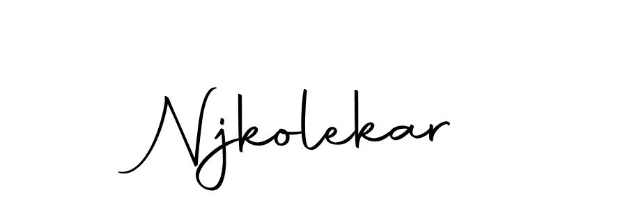 if you are searching for the best signature style for your name Njkolekar. so please give up your signature search. here we have designed multiple signature styles  using Autography-DOLnW. Njkolekar signature style 10 images and pictures png