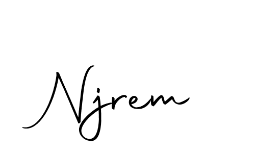 The best way (Autography-DOLnW) to make a short signature is to pick only two or three words in your name. The name Njrem include a total of six letters. For converting this name. Njrem signature style 10 images and pictures png