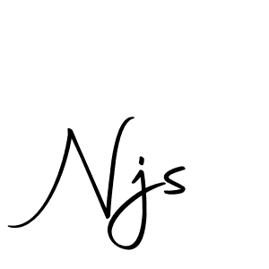 Use a signature maker to create a handwritten signature online. With this signature software, you can design (Autography-DOLnW) your own signature for name Njs. Njs signature style 10 images and pictures png