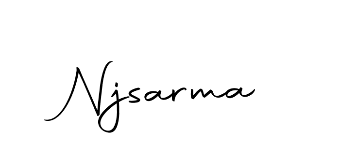 How to make Njsarma signature? Autography-DOLnW is a professional autograph style. Create handwritten signature for Njsarma name. Njsarma signature style 10 images and pictures png