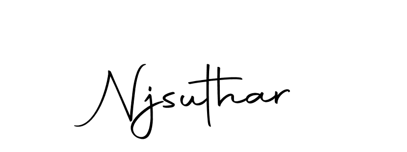 You should practise on your own different ways (Autography-DOLnW) to write your name (Njsuthar) in signature. don't let someone else do it for you. Njsuthar signature style 10 images and pictures png