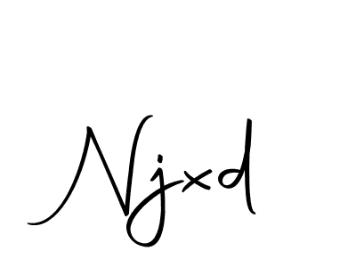 Create a beautiful signature design for name Njxd. With this signature (Autography-DOLnW) fonts, you can make a handwritten signature for free. Njxd signature style 10 images and pictures png