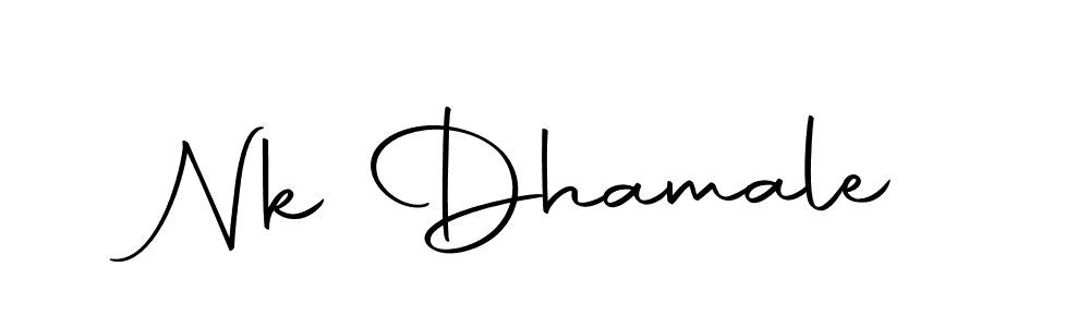 Nk Dhamale stylish signature style. Best Handwritten Sign (Autography-DOLnW) for my name. Handwritten Signature Collection Ideas for my name Nk Dhamale. Nk Dhamale signature style 10 images and pictures png