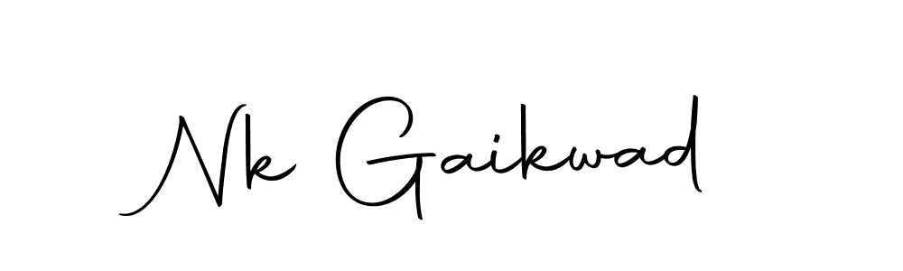 Create a beautiful signature design for name Nk Gaikwad. With this signature (Autography-DOLnW) fonts, you can make a handwritten signature for free. Nk Gaikwad signature style 10 images and pictures png