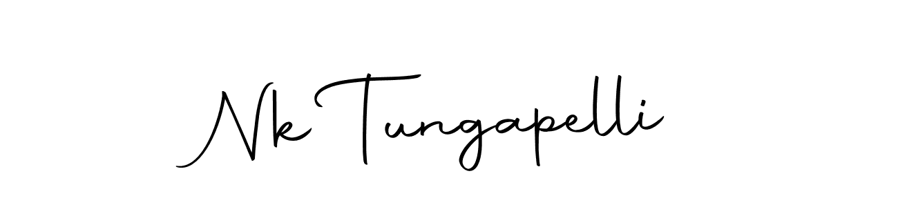 if you are searching for the best signature style for your name Nk Tungapelli. so please give up your signature search. here we have designed multiple signature styles  using Autography-DOLnW. Nk Tungapelli signature style 10 images and pictures png