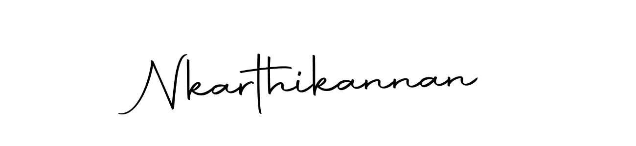 How to make Nkarthikannan name signature. Use Autography-DOLnW style for creating short signs online. This is the latest handwritten sign. Nkarthikannan signature style 10 images and pictures png