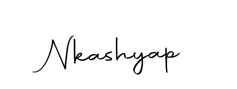 Nkashyap stylish signature style. Best Handwritten Sign (Autography-DOLnW) for my name. Handwritten Signature Collection Ideas for my name Nkashyap. Nkashyap signature style 10 images and pictures png