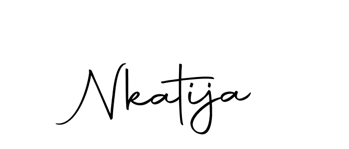 Create a beautiful signature design for name Nkatija. With this signature (Autography-DOLnW) fonts, you can make a handwritten signature for free. Nkatija signature style 10 images and pictures png