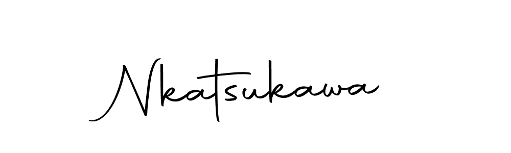Design your own signature with our free online signature maker. With this signature software, you can create a handwritten (Autography-DOLnW) signature for name Nkatsukawa. Nkatsukawa signature style 10 images and pictures png