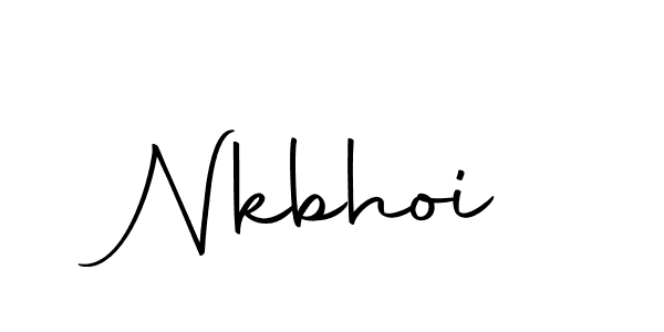 Design your own signature with our free online signature maker. With this signature software, you can create a handwritten (Autography-DOLnW) signature for name Nkbhoi. Nkbhoi signature style 10 images and pictures png