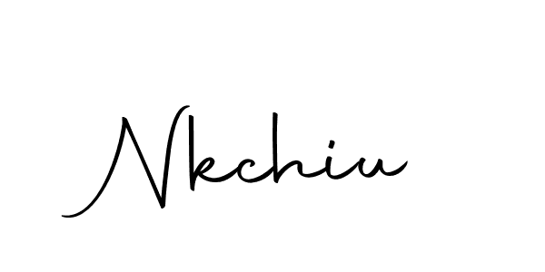 How to make Nkchiu signature? Autography-DOLnW is a professional autograph style. Create handwritten signature for Nkchiu name. Nkchiu signature style 10 images and pictures png