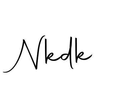 Design your own signature with our free online signature maker. With this signature software, you can create a handwritten (Autography-DOLnW) signature for name Nkdk. Nkdk signature style 10 images and pictures png