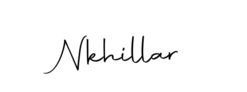 Use a signature maker to create a handwritten signature online. With this signature software, you can design (Autography-DOLnW) your own signature for name Nkhillar. Nkhillar signature style 10 images and pictures png