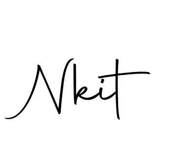 if you are searching for the best signature style for your name Nkit. so please give up your signature search. here we have designed multiple signature styles  using Autography-DOLnW. Nkit signature style 10 images and pictures png