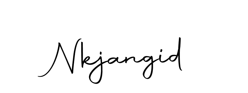 Make a beautiful signature design for name Nkjangid. With this signature (Autography-DOLnW) style, you can create a handwritten signature for free. Nkjangid signature style 10 images and pictures png