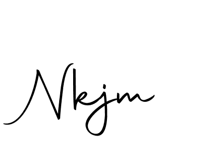 Similarly Autography-DOLnW is the best handwritten signature design. Signature creator online .You can use it as an online autograph creator for name Nkjm. Nkjm signature style 10 images and pictures png
