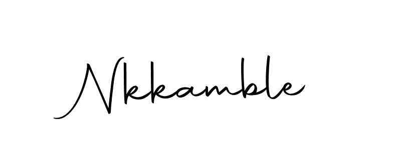 The best way (Autography-DOLnW) to make a short signature is to pick only two or three words in your name. The name Nkkamble include a total of six letters. For converting this name. Nkkamble signature style 10 images and pictures png