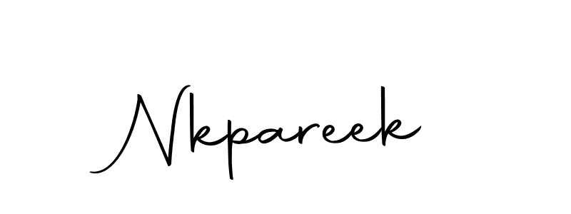 Use a signature maker to create a handwritten signature online. With this signature software, you can design (Autography-DOLnW) your own signature for name Nkpareek. Nkpareek signature style 10 images and pictures png