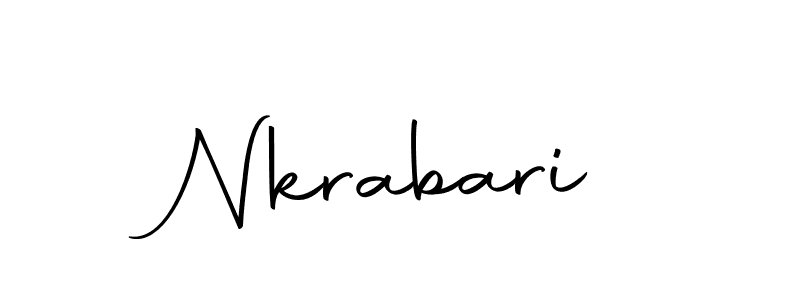 How to make Nkrabari name signature. Use Autography-DOLnW style for creating short signs online. This is the latest handwritten sign. Nkrabari signature style 10 images and pictures png