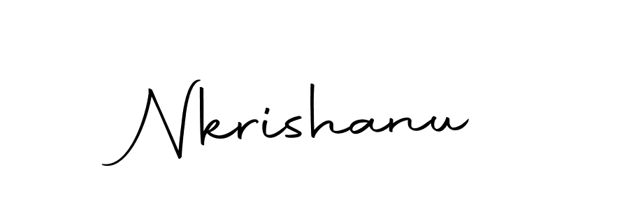 The best way (Autography-DOLnW) to make a short signature is to pick only two or three words in your name. The name Nkrishanu include a total of six letters. For converting this name. Nkrishanu signature style 10 images and pictures png
