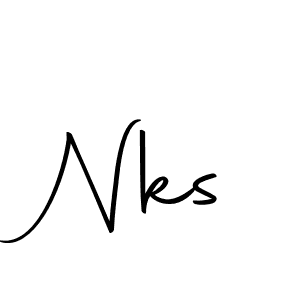 The best way (Autography-DOLnW) to make a short signature is to pick only two or three words in your name. The name Nks include a total of six letters. For converting this name. Nks signature style 10 images and pictures png