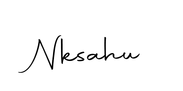 Make a beautiful signature design for name Nksahu. With this signature (Autography-DOLnW) style, you can create a handwritten signature for free. Nksahu signature style 10 images and pictures png