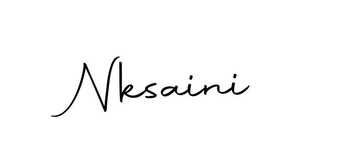 Create a beautiful signature design for name Nksaini. With this signature (Autography-DOLnW) fonts, you can make a handwritten signature for free. Nksaini signature style 10 images and pictures png