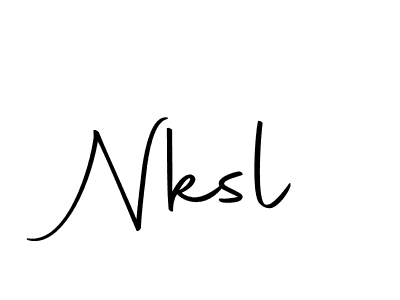 How to Draw Nksl signature style? Autography-DOLnW is a latest design signature styles for name Nksl. Nksl signature style 10 images and pictures png
