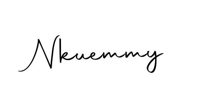 Design your own signature with our free online signature maker. With this signature software, you can create a handwritten (Autography-DOLnW) signature for name Nkuemmy. Nkuemmy signature style 10 images and pictures png