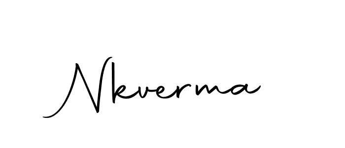 Make a beautiful signature design for name Nkverma. With this signature (Autography-DOLnW) style, you can create a handwritten signature for free. Nkverma signature style 10 images and pictures png