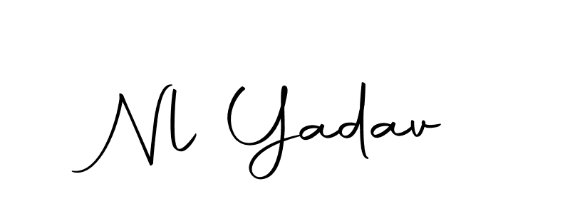 Design your own signature with our free online signature maker. With this signature software, you can create a handwritten (Autography-DOLnW) signature for name Nl Yadav. Nl Yadav signature style 10 images and pictures png