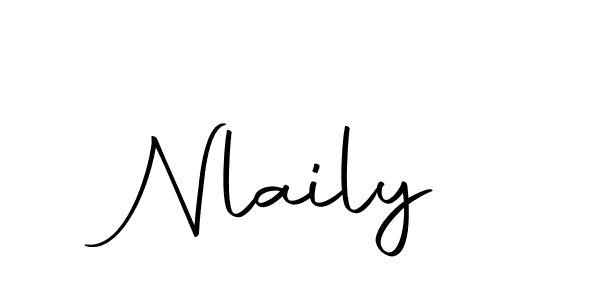 How to make Nlaily signature? Autography-DOLnW is a professional autograph style. Create handwritten signature for Nlaily name. Nlaily signature style 10 images and pictures png