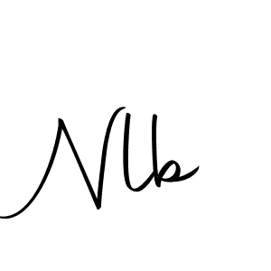 Design your own signature with our free online signature maker. With this signature software, you can create a handwritten (Autography-DOLnW) signature for name Nlb. Nlb signature style 10 images and pictures png