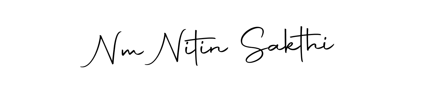 This is the best signature style for the Nm Nitin Sakthi name. Also you like these signature font (Autography-DOLnW). Mix name signature. Nm Nitin Sakthi signature style 10 images and pictures png