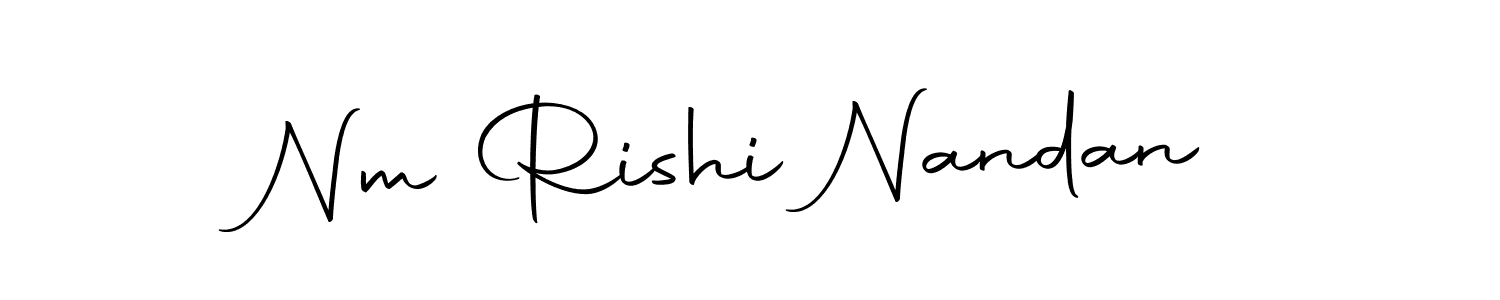 Design your own signature with our free online signature maker. With this signature software, you can create a handwritten (Autography-DOLnW) signature for name Nm Rishi Nandan. Nm Rishi Nandan signature style 10 images and pictures png