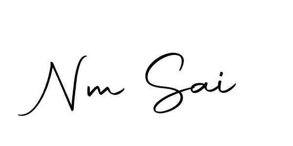 The best way (Autography-DOLnW) to make a short signature is to pick only two or three words in your name. The name Nm Sai include a total of six letters. For converting this name. Nm Sai signature style 10 images and pictures png
