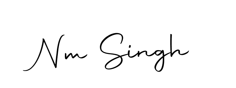 How to make Nm Singh name signature. Use Autography-DOLnW style for creating short signs online. This is the latest handwritten sign. Nm Singh signature style 10 images and pictures png