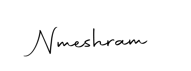 Nmeshram stylish signature style. Best Handwritten Sign (Autography-DOLnW) for my name. Handwritten Signature Collection Ideas for my name Nmeshram. Nmeshram signature style 10 images and pictures png