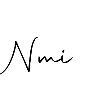 How to make Nmi signature? Autography-DOLnW is a professional autograph style. Create handwritten signature for Nmi name. Nmi signature style 10 images and pictures png