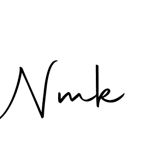 Create a beautiful signature design for name Nmk. With this signature (Autography-DOLnW) fonts, you can make a handwritten signature for free. Nmk signature style 10 images and pictures png