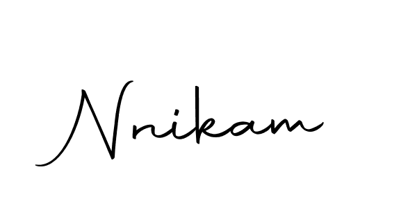 Make a beautiful signature design for name Nnikam. With this signature (Autography-DOLnW) style, you can create a handwritten signature for free. Nnikam signature style 10 images and pictures png