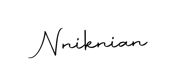 The best way (Autography-DOLnW) to make a short signature is to pick only two or three words in your name. The name Nniknian include a total of six letters. For converting this name. Nniknian signature style 10 images and pictures png