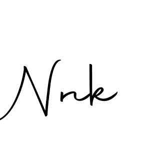 Use a signature maker to create a handwritten signature online. With this signature software, you can design (Autography-DOLnW) your own signature for name Nnk. Nnk signature style 10 images and pictures png