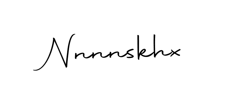 Make a beautiful signature design for name Nnnnskhx. With this signature (Autography-DOLnW) style, you can create a handwritten signature for free. Nnnnskhx signature style 10 images and pictures png